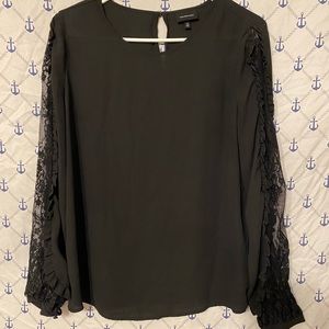 Women’s silky black shirt